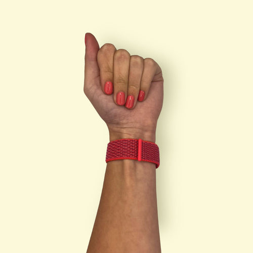 red-garmin-instinct-2-watch-straps-nz-nylon-sports-loop-watch-bands-aus