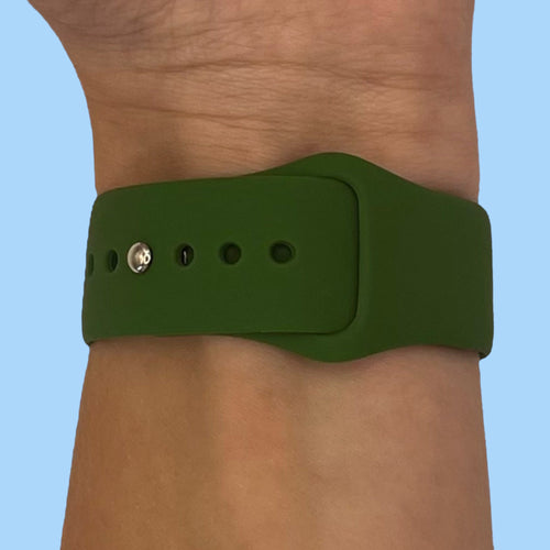 army-green-polar-ignite-watch-straps-nz-silicone-button-watch-bands-aus