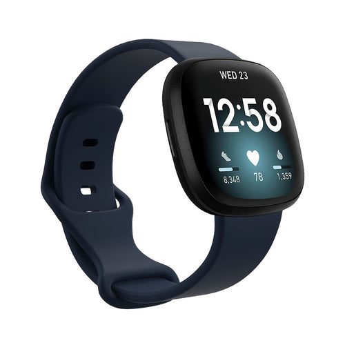 fitbit-sense-watch-straps-nz-versa-3-silicone-watch-bands-aus-navy-blue