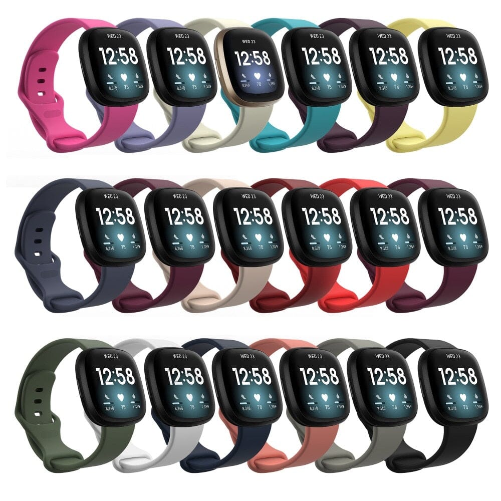 Replacement Fitbit Sense & Versa 3 Silicone Watch Straps Bands NZ — Equipo
