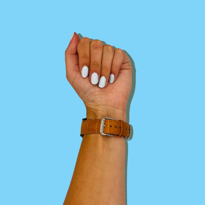 brown-3plus-vibe-smartwatch-watch-straps-nz-snakeskin-leather-watch-bands-aus