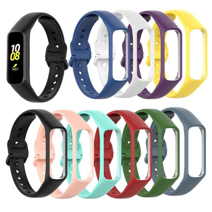 Black Silicone Straps Compatible with the Samsung Galaxy Fit-E NZ