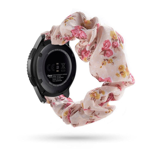 pink-flower-huawei-gt2-42mm-watch-straps-nz-scrunchies-watch-bands-aus