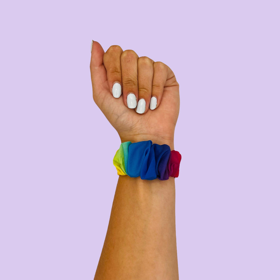 rainbow-samsung-galaxy-watch-6-classic-(47mm)-watch-straps-nz-scrunchies-watch-bands-aus