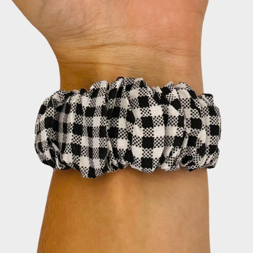 gingham-black-and-white-ticwatch-e-c2-watch-straps-nz-scrunchies-watch-bands-aus