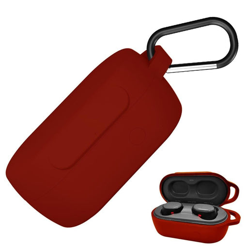 Black Silicone Cases compatible with the Skullcandy Sesh & Sesh Evo Earbuds Red NZ