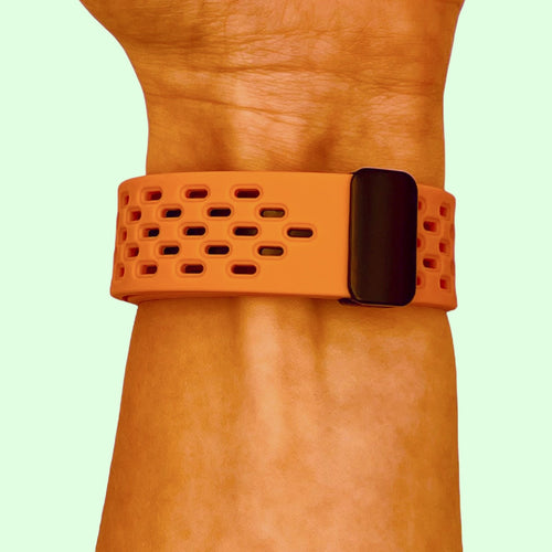 orange-magnetic-sports-oppo-watch-2-42mm-watch-straps-nz-ocean-band-silicone-watch-bands-aus