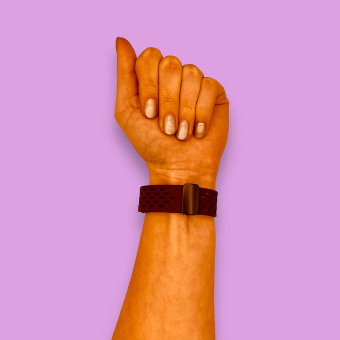 purple-magnetic-sports-garmin-forerunner-55-watch-straps-nz-ocean-band-silicone-watch-bands-aus