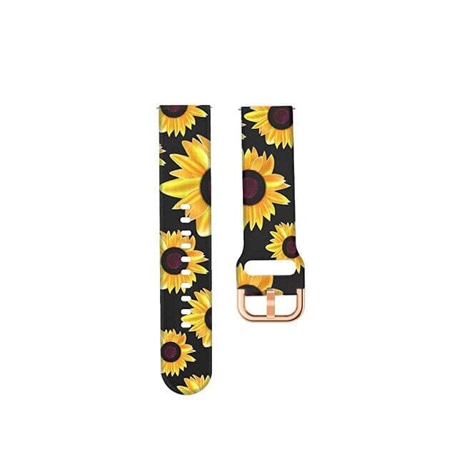 sunflowers-black-ticwatch-c2-rose-gold-c2+-rose-gold-watch-straps-nz-pattern-straps-watch-bands-aus