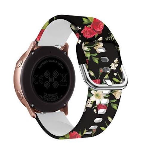 roses-samsung-galaxy-watch-4-classic-(42mm-46mm)-watch-straps-nz-pattern-straps-watch-bands-aus
