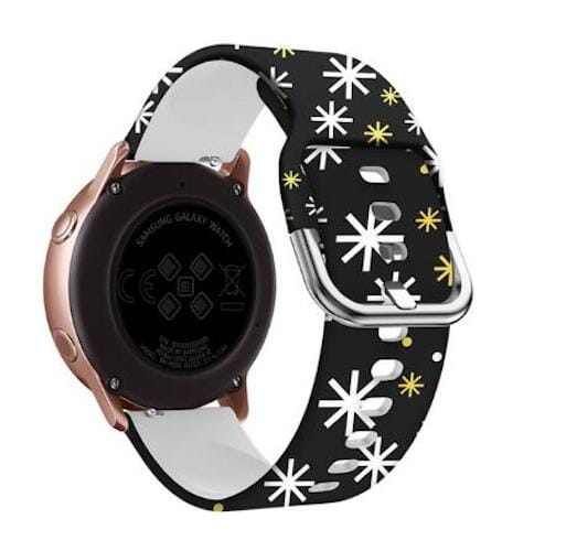 yellow-stars-huawei-watch-gt3-42mm-watch-straps-nz-pattern-straps-watch-bands-aus