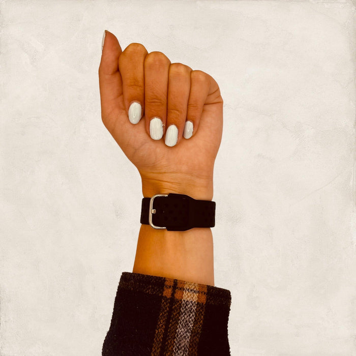 black-skagen-22mm-range-watch-straps-nz-silicone-sports-watch-bands-aus