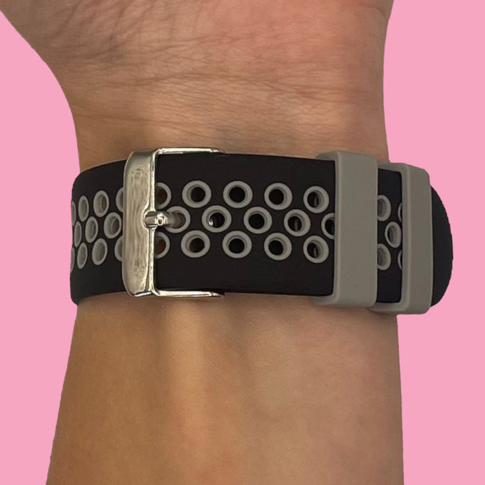 black-grey-garmin-fenix-6s-watch-straps-nz-silicone-sports-watch-bands-aus