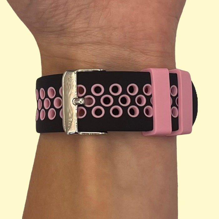 black-pink-polar-vantage-m2-watch-straps-nz-silicone-sports-watch-bands-aus