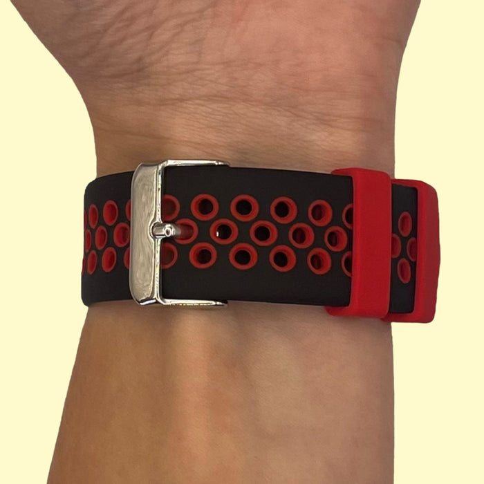 black-red-polar-vantage-v3-watch-straps-nz-silicone-sports-watch-bands-aus