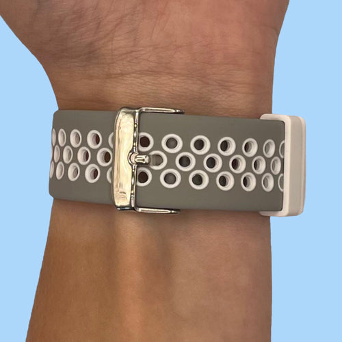 grey-white-garmin-vivoactive-4s-watch-straps-nz-silicone-sports-watch-bands-aus