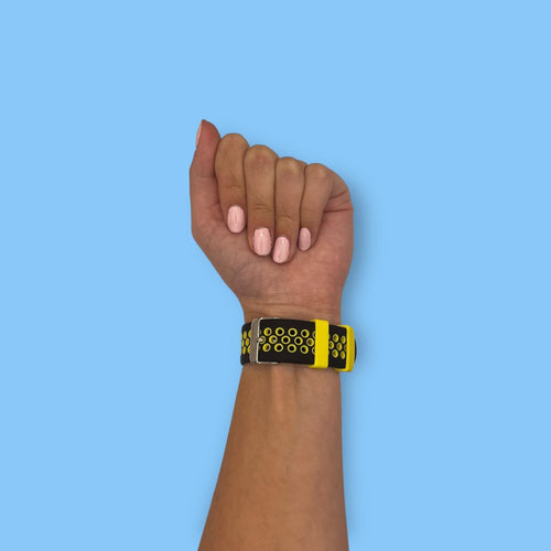 black-yellow-oppo-watch-46mm-watch-straps-nz-silicone-sports-watch-bands-aus