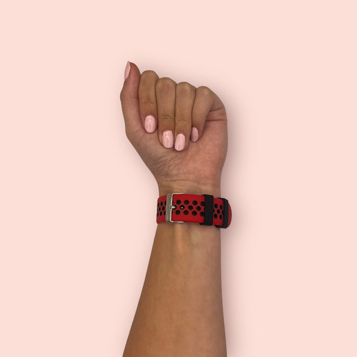 red-black-ticwatch-pro,-pro-s,-pro-2020-watch-straps-nz-silicone-sports-watch-bands-aus