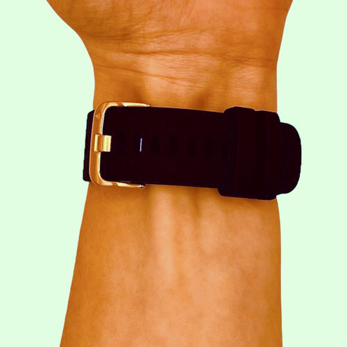 black-rose-gold-buckle-huawei-watch-3-watch-straps-nz-silicone-watch-bands-aus
