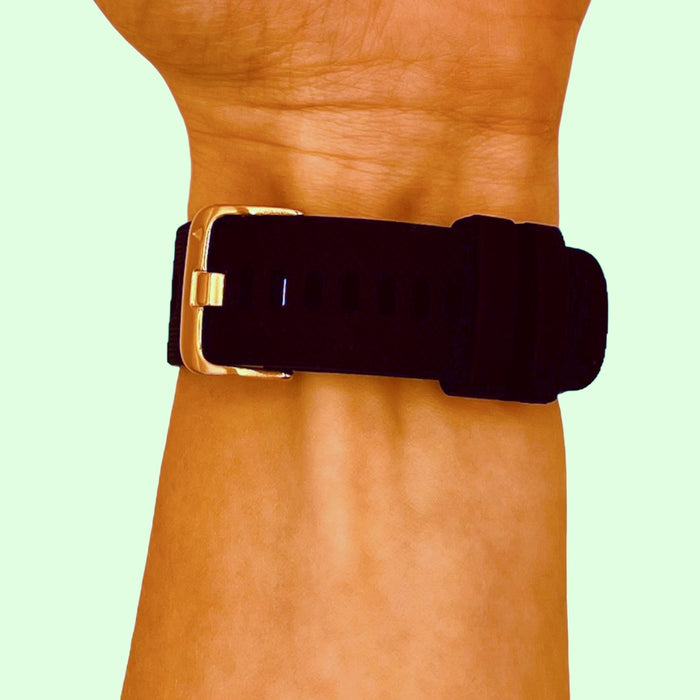 black-rose-gold-buckle-garmin-active-s-watch-straps-nz-silicone-watch-bands-aus