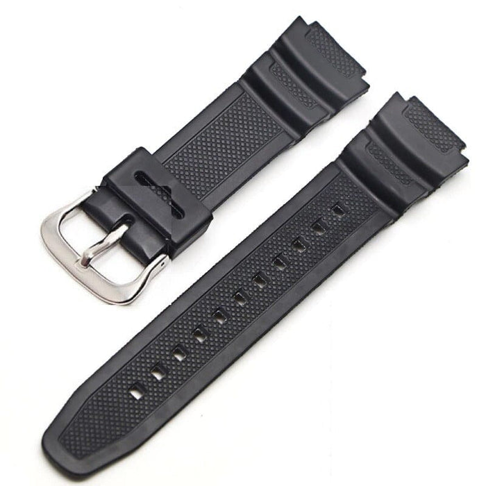 Black Silicone Watch Straps Compatible with the Casio SGW, AQ, AE & W Range + More! NZ