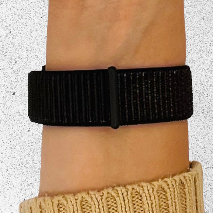 black-garmin-instinct-2-watch-straps-nz-nylon-sports-loop-watch-bands-aus