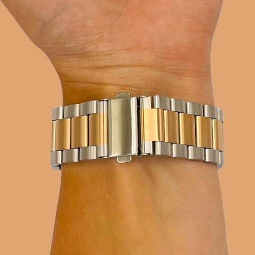 silver-rose-gold-metal-samsung-galaxy-watch-6-classic-(43mm)-watch-straps-nz-stainless-steel-link-watch-bands-aus