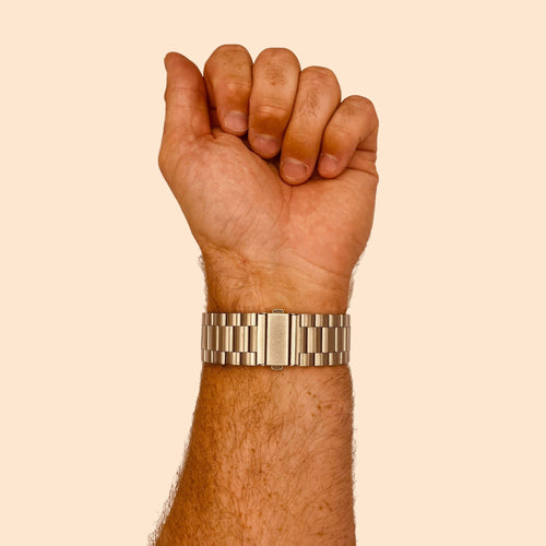 silver-metal-ticwatch-gtx-watch-straps-nz-stainless-steel-link-watch-bands-aus