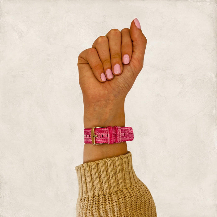 pink-garmin-vivomove-3s-watch-straps-nz-canvas-watch-bands-aus