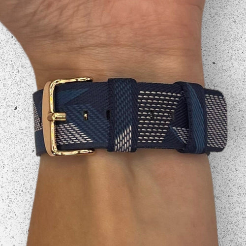 blue-pattern-garmin-vivomove-trend-watch-straps-nz-canvas-watch-bands-aus
