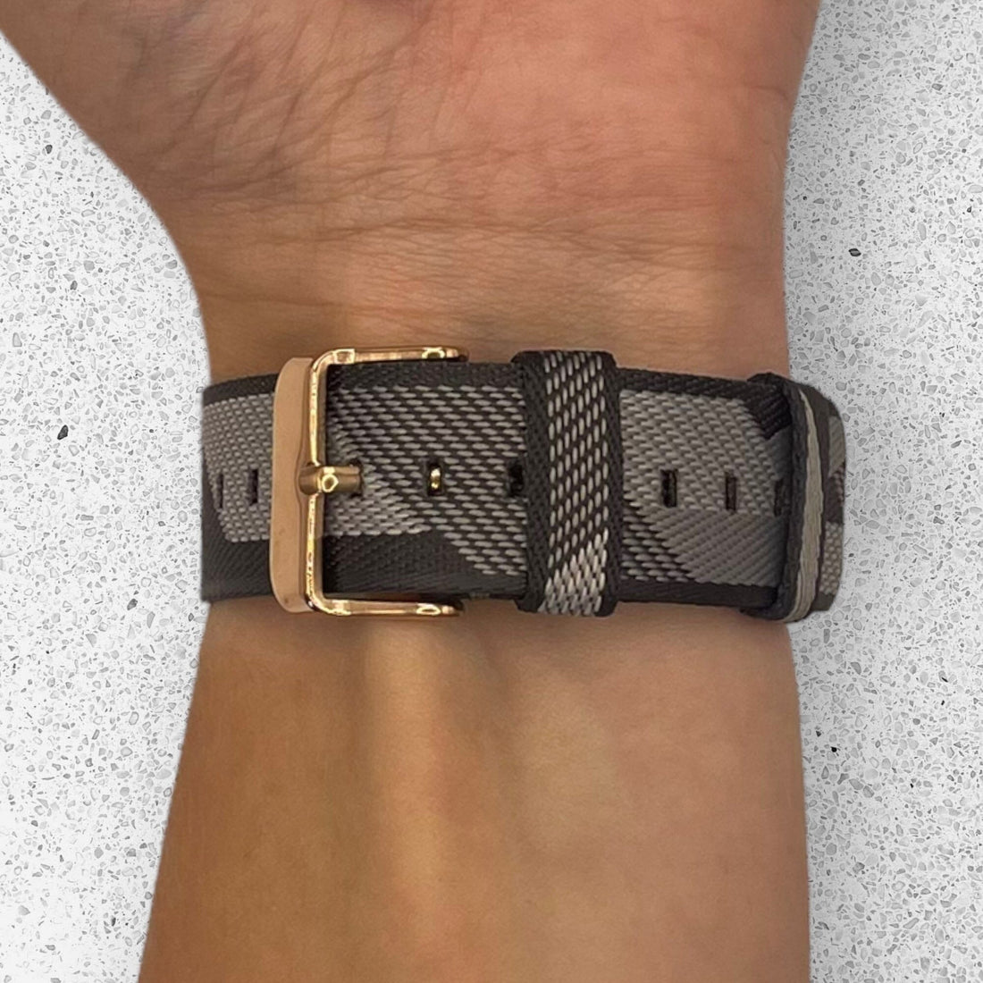 grey-pattern-garmin-vivomove-hr-hr-sports-watch-straps-nz-canvas-watch-bands-aus-996012