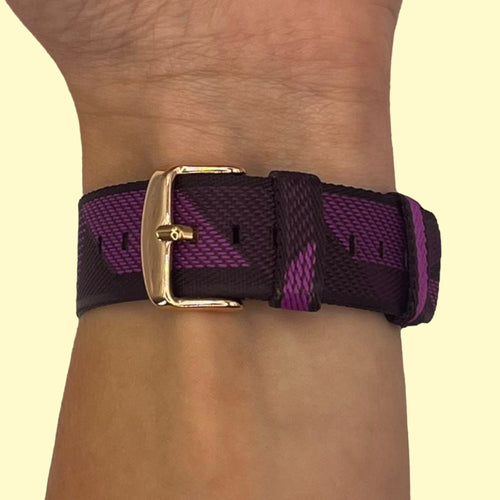 purple-pattern-3plus-vibe-smartwatch-watch-straps-nz-canvas-watch-bands-aus