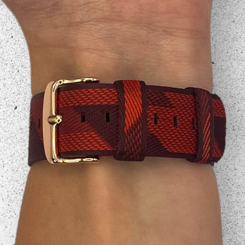 red-pattern-huawei-watch-ultimate-watch-straps-nz-canvas-watch-bands-aus