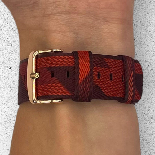 red-pattern-garmin-forerunner-745-watch-straps-nz-canvas-watch-bands-aus
