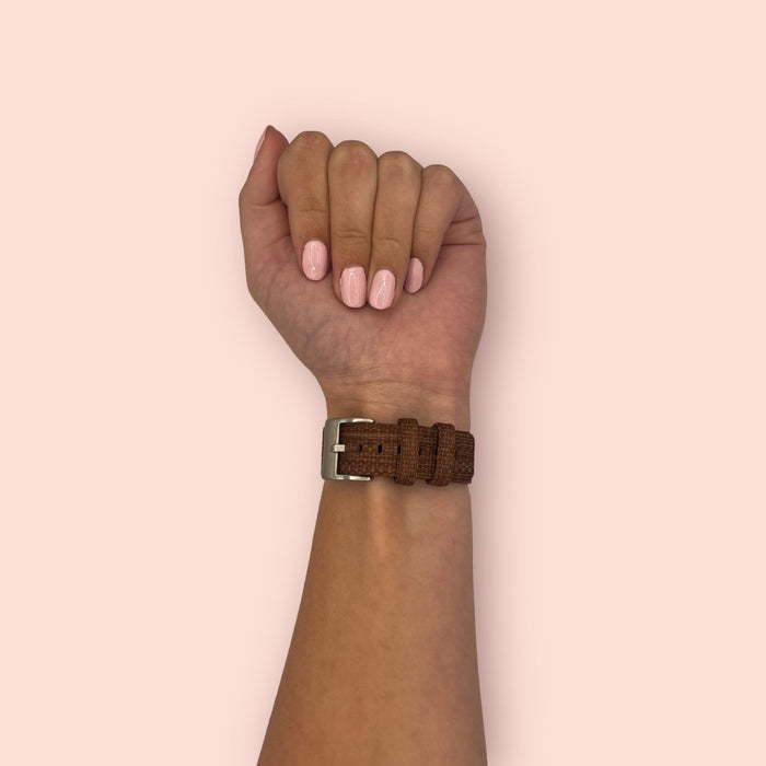 brown-3plus-vibe-smartwatch-watch-straps-nz-canvas-watch-bands-aus