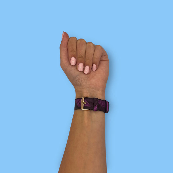 purple-pattern-huawei-watch-gt4-46mm-watch-straps-nz-canvas-watch-bands-aus