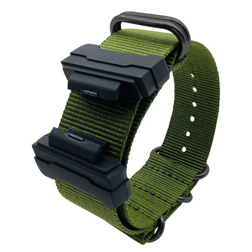 Orange Nylon Watch Straps compatible with the Casio G-Shock GA Range and Baby-G BA-110 & BA-120 NZ