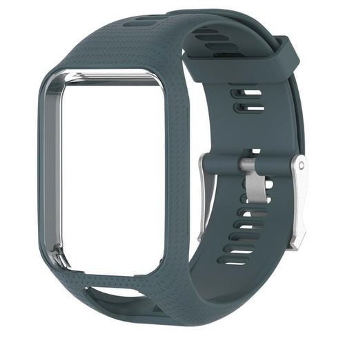 Dark Green Replacement Silicone Watch band compatible with TomTom Smart Watches NZ