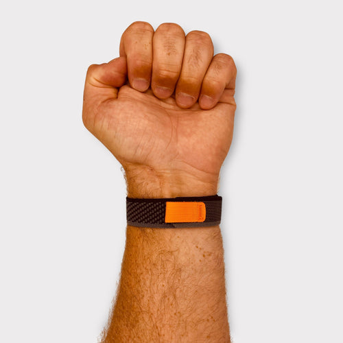 black-grey-orange-coros-vertix-watch-straps-nz-trail-loop-watch-bands-aus