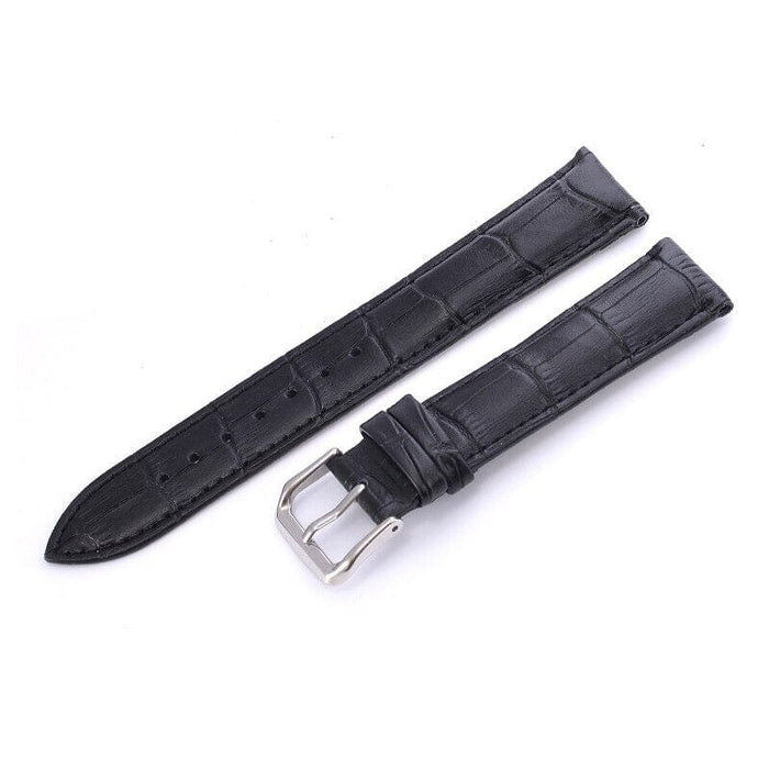 Replacement Snakeskin Leather Watch Straps Compatible with 19mm Watches