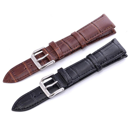 black-garmin-vivomove-hr-hr-sports-watch-straps-nz-snakeskin-leather-watch-bands-aus