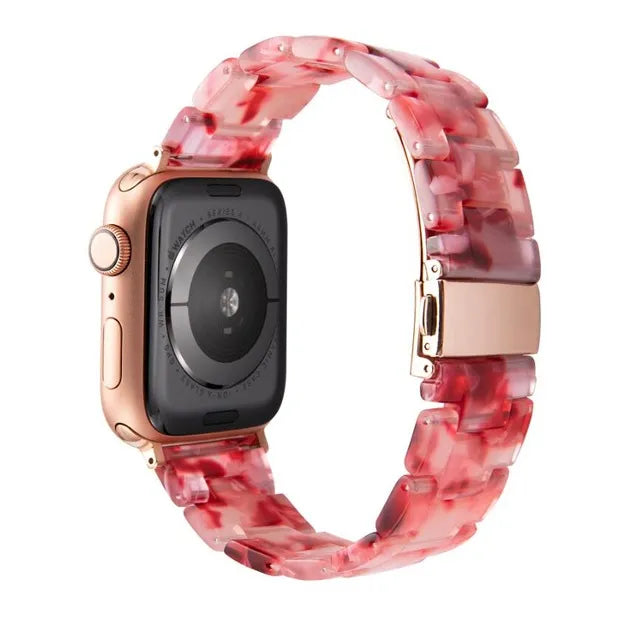 peach-red-huawei-watch-2-classic-watch-straps-nz-resin-watch-bands-aus