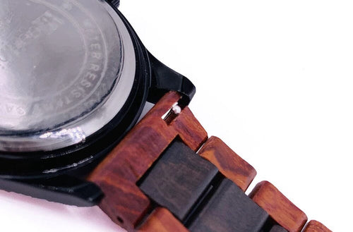 Black Universal Wooden Watch Straps Compatible with most Pin Style Watches NZ