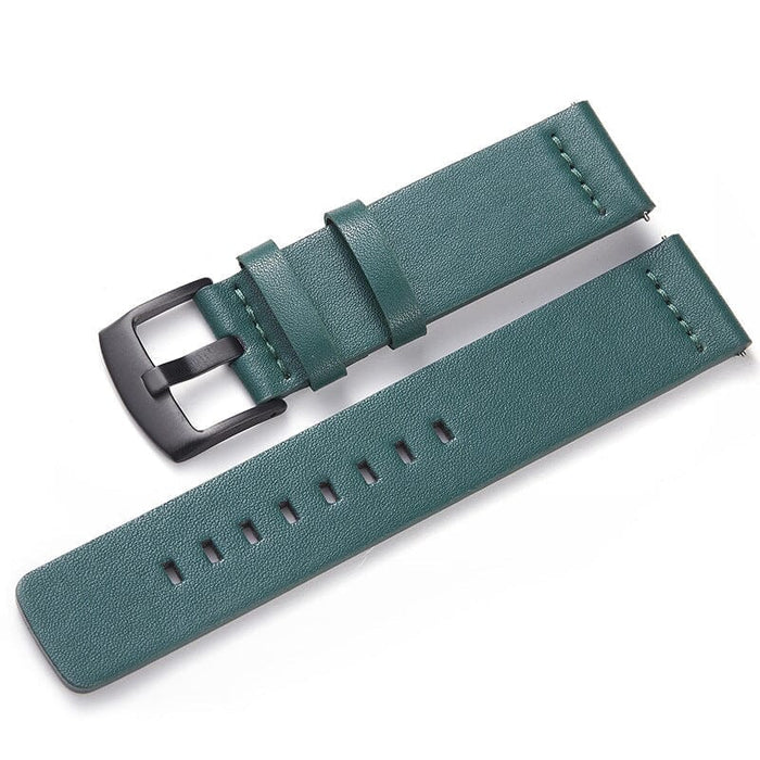 green-black-buckle-garmin-forerunner-265s-watch-straps-nz-leather-watch-bands-aus