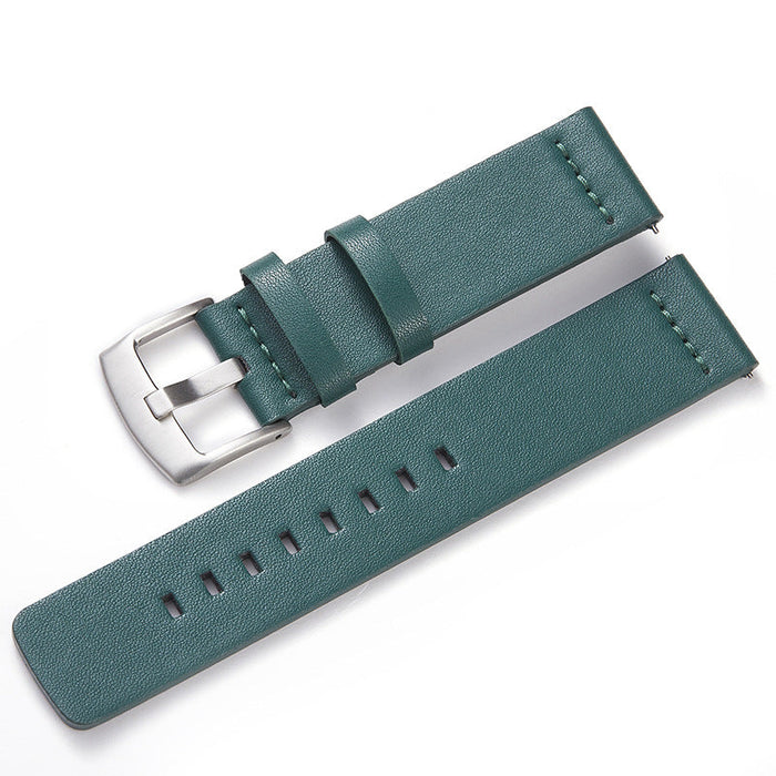 green-silver-buckle-polar-ignite-watch-straps-nz-leather-watch-bands-aus