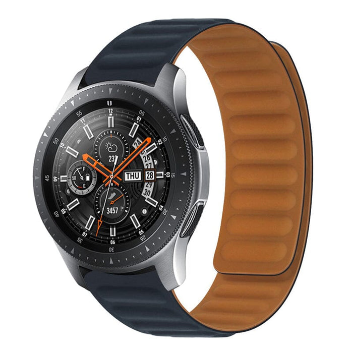 black-huawei-watch-gt2e-watch-straps-nz-magnetic-silicone-watch-bands-aus
