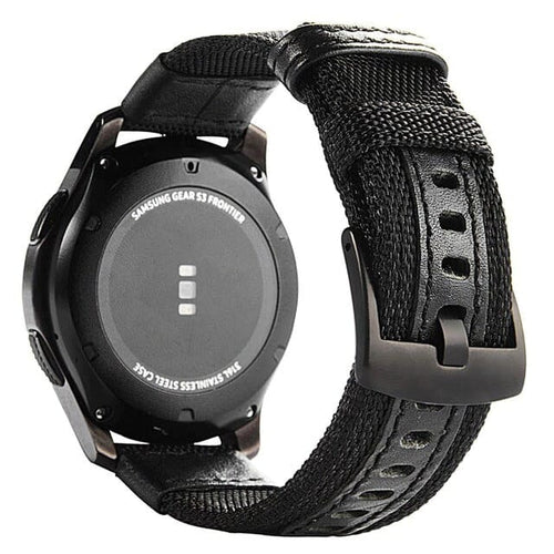 black-samsung-galaxy-watch-3-(45mm)-watch-straps-nz-nylon-and-leather-watch-bands-aus