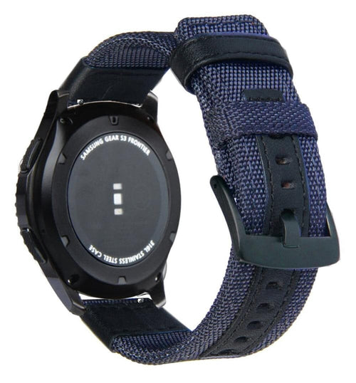 blue-samsung-galaxy-watch-4-classic-(42mm-46mm)-watch-straps-nz-nylon-and-leather-watch-bands-aus