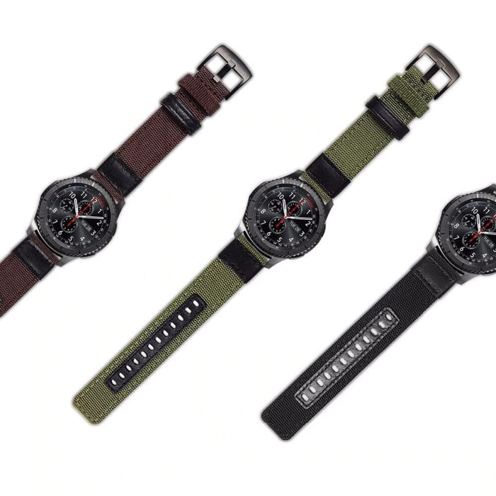 black-samsung-galaxy-watch-3-(41mm)-watch-straps-nz-nylon-and-leather-watch-bands-aus