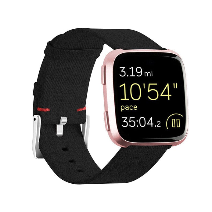 Replacement Canvas Watch Strap compatible with the Fitbit Versa, Versa Lite Versa